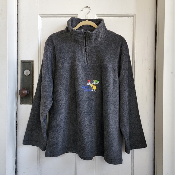 Dr. Seuss Jackets & Blazers - Dr. Seuss Gray 1/4 Zip Pullover, Sz XL